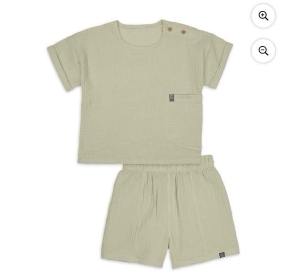 Modern Moments by Gerber Baby Boy & Toddler Muslin Cotton 2-Piece Shirt and Shor